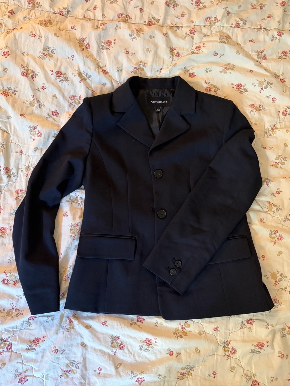 Plastic Island Navy Tailored Blazer